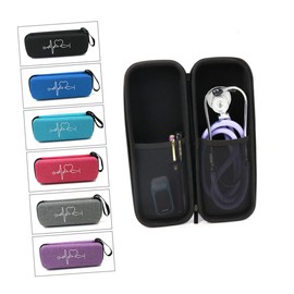 GANAZONO 1pc Portable Stethoscope Case Shockproof Stethoscope Box with Internal Net Pouch Compatible with Litш Compact Design for Easy Carrying Dark Blue