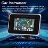 Domary 3-in-1 Car LCD Meter Digital Oil Pressure Voltage Water