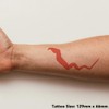 'Origami Snake' Temporary Tattoo - Water Resistant, Skin-Safe, Non-Toxic Transfer