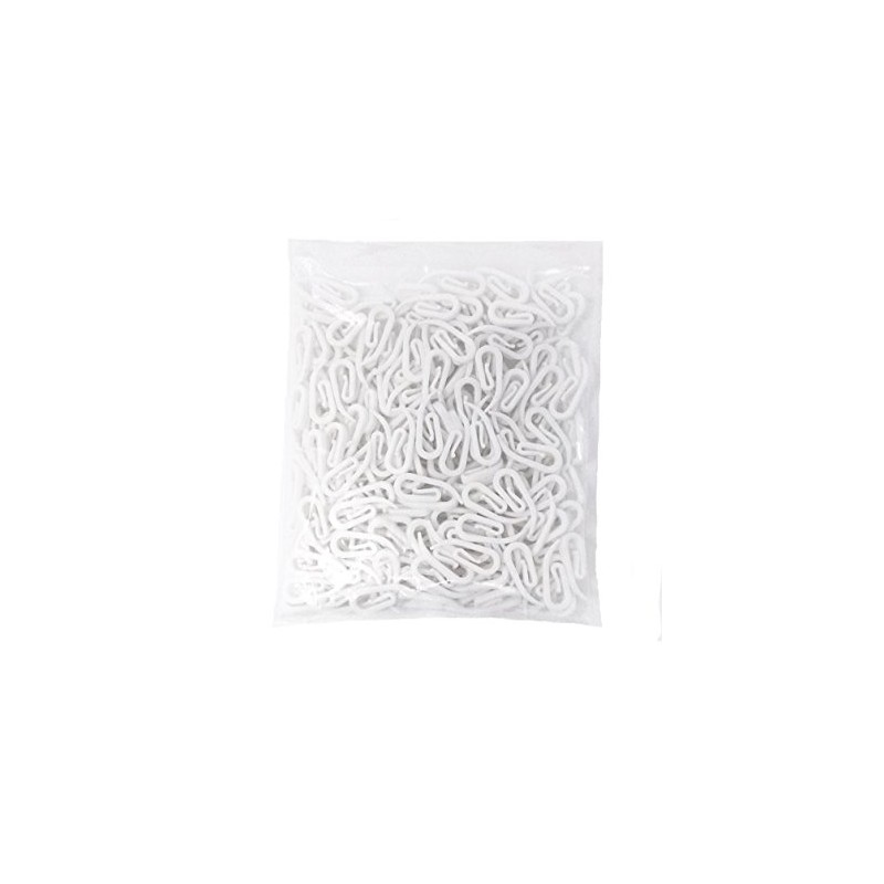 Honbay - 200 ganchos de plástico blanco para cortina de