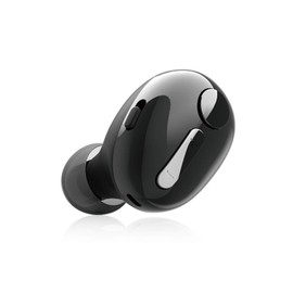 Elecom LBT-HSC30MPBK Bluetooth Handsfree Headset for Calling and Music, Multifunction 3 Buttons+1 Switch Design, Black