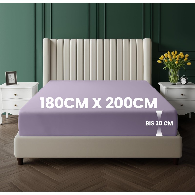 Utopia Bedding Fitted Sheet, Brushed Microfibre, up to 30 cm,