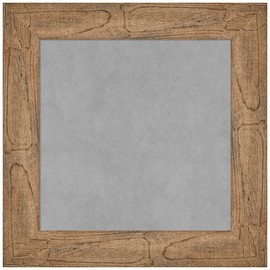 Amanti Art Brown Framed Magnetic Board 22x22 Small Vision Board for use with Magnets, 100% Metal Sheet to Display Items as Office Decor or for Home Organization in mudroom, Kitchen or Kids Room