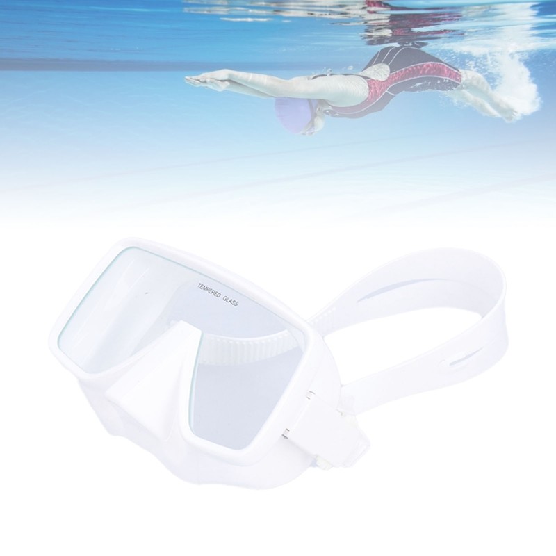 Diving Goggles AntiFog Silicone Underwater Goggles Tempered Glass Lens Swimming