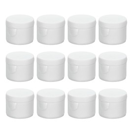 PATIKIL 20/410 Bottle Emptying Cap, 12pcs Plastic Replacement Flip It Top Dispensing Caps for Squeeze Shampoo and Lotion Bottles