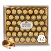 Ferrero Rocher, 42 Count, Premium Milk Chocolate Hazelnut, Chocolates for