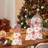 JarThenaAMCS 150Pcs Christmas Cellophane Treat Bags Xmas Snowflake Candy Cookie