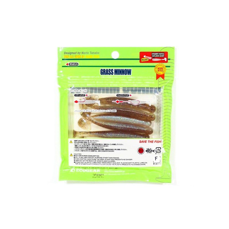 Ecogear #479 16615 Worm Glass Minnow L 3-1/4"