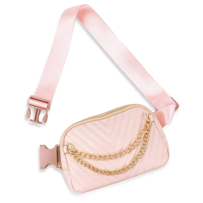 Chain Crossbody Bag Leather Fanny Pack Mini Everywhere Crossbody Waist