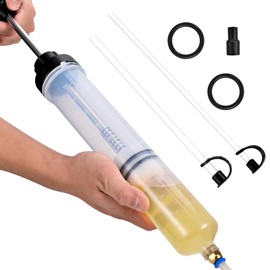 SOWKIPE 500CC Automotive Fluid Extractor Pump, Premium Manual Extraction & Fill Pump with 2 Hoses, Oil Syringe with Powerful Suction, Fluid Oil Change Evacuator