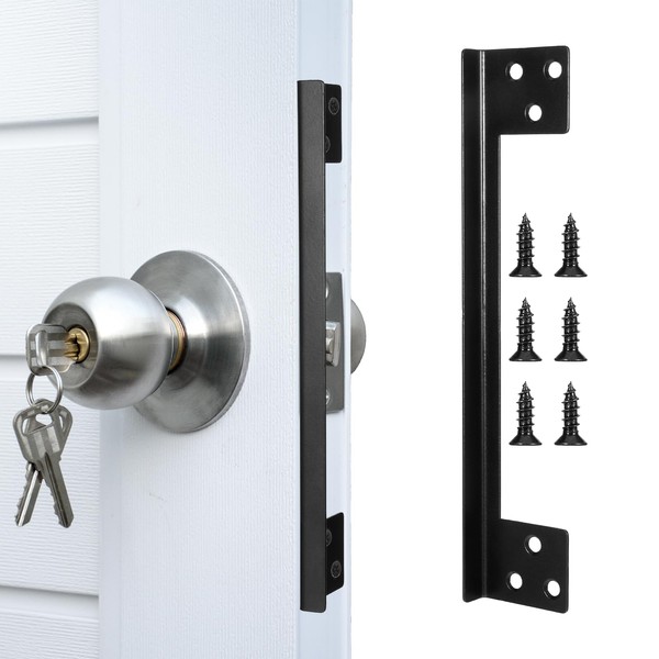 Xelsluthe Door Latch Guard Plate Outswing, 6.69 Inch Door Latch