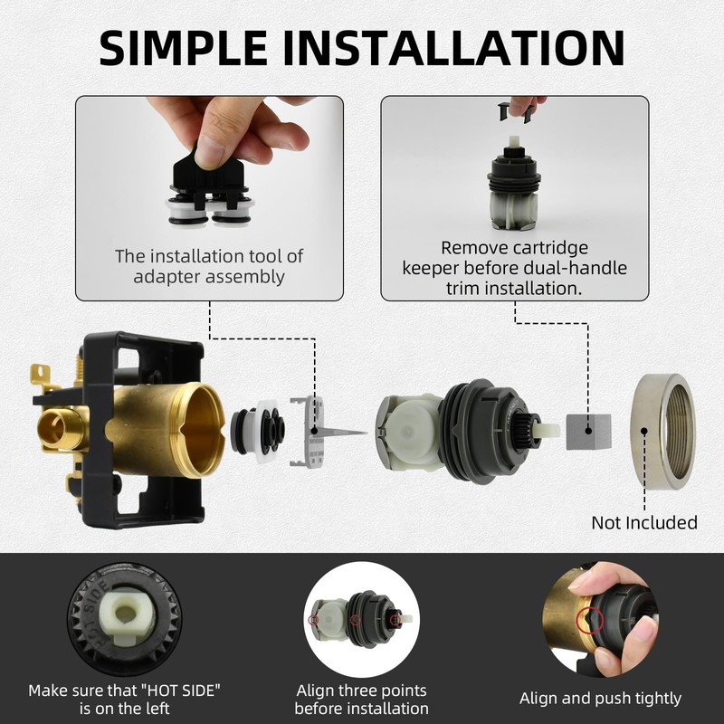 RP46463 Shower Cartridge Replacement for Delta Monitor 17 Series Dual