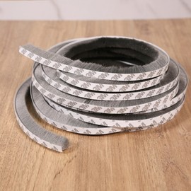 Window & Door Gap Seal Mohair Weatherstripping 5M Mohair Weatherstrip 15mm (5M) 6ea