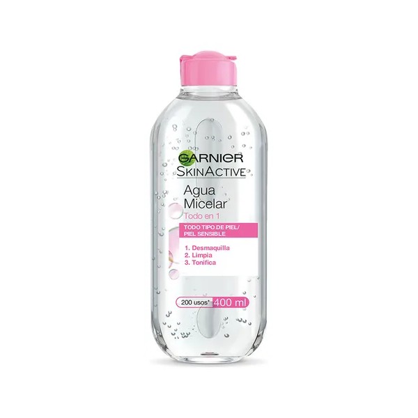 Garnier Skin Active Agua Micelar Desmaquillante todo en 1 400ml