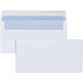 TRIPLE PRIO DL White Peel and Seal Envelopes - Secure Self Seal No Window Design - Perfect for Home Office & Business Mails (100)