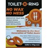 Toilet-O-Ring Flexible Wax-Free Toilet Seal, Polyurethane Flange Seal
