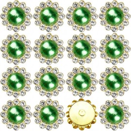 Handcrafted Thread & Beads Work Embellishments – DIY Sew-On/Glue Rhinestones for Embroidery, Jewelry Making & Craft Projects (Pack of 2/Assorted 012)