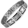 RainSo Magnetic Bracelet for Men Stainless Steel Twist Braided Pattern