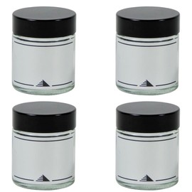 Viva Housewares Glass Jars with Lid, in Different Sizes / Quantities, 30 ml