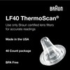 Braun ThermoScan Lens Filters for Ear Thermometer, Disposable Covers, Clear,