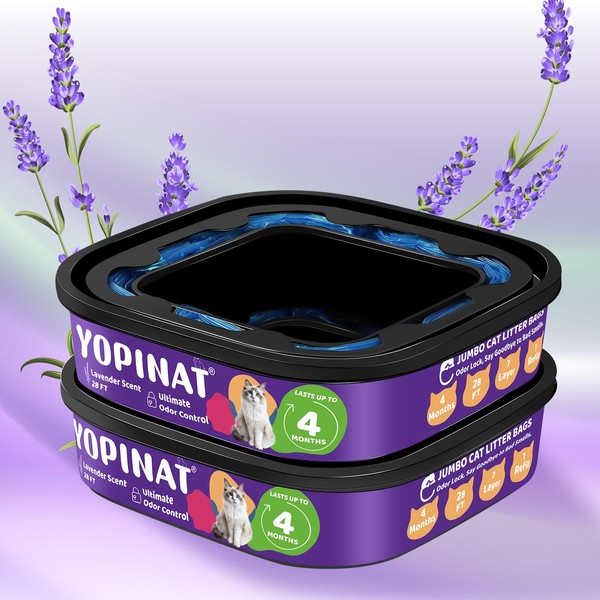 Jumbo Litter Refill Bags 56FT Compatible with Pet Litter Genie