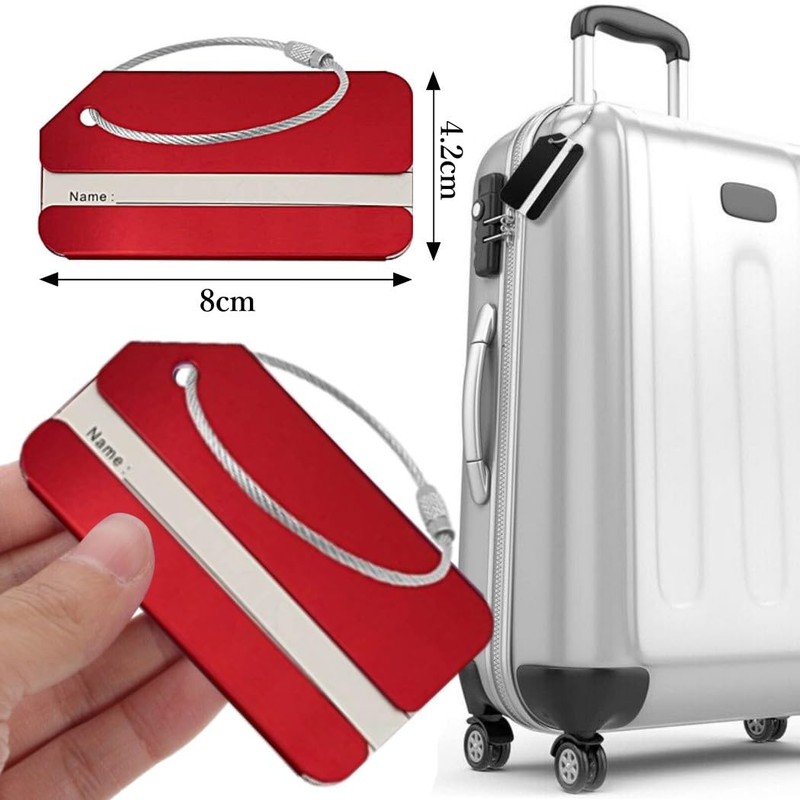 HappyHome Name Tags Set of 2 Name Labels Luggage Tags