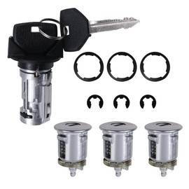 Ignition Switch Lock Cylinder & Door Lock with 2 Keys Compatible with Jeep Wrangler YJ Cherokee XJ 1990-1996 Comanche 91-92 Grand Cherokee ZJ 93 Dodge Viper 92-93 Replace 4720929K 17250.05 924-908