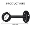 4 PCS Ceiling Curtain Pole Brackets, Curtain Rod Brackets Black