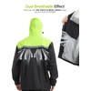 ProHydra Mens Rain Suits with Air Vents Reflective Stripes Waterproof