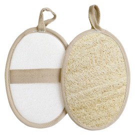 Natural Exfoliating Loofah Sponge Set for Shower and Bath Eco-Friendly Body Loofah Scrub for Smooth Skin 2 Pack Luffa Sponges