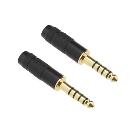 Be In Your Mind 2pcs 4.4mm Audio Cable Connector 5 Pole Balanced Audio Cord Replacement Plug Audio Cable Welding Joint for Headphones Amplifiers Audio Equipment