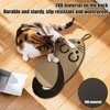 AzulLanse Cat Scratching Mat, Natural Sisal Squirrel Shape Cat Scratching