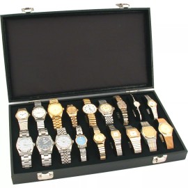 FindingKing 3 18 Watch Travel Tray Solid Top Jewelry Display Case
