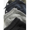 NEXT Basic Jersey Shorts - Pack of 4, Black/Navy Blue