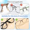 JIYIN 30 Pairs Eyeglasses Nose Pads, 1mm Thk White Soft