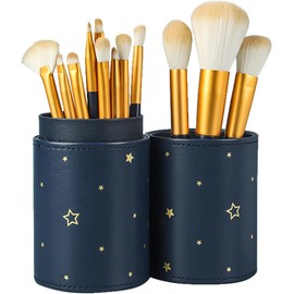 Aopoka Makeup Brushes Set of 12 with Makeup Pouch, Makeup Brushes, High Quality Fiber Bristles, Super Soft, Popular, Multi-functional, Makeup Set, Concealer Brush, Eye Shadow Brush, Foundation Brush
