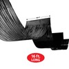 Beistle 2 Piece Black Metallic Plastic Fringed Ceiling Curtains 16’,