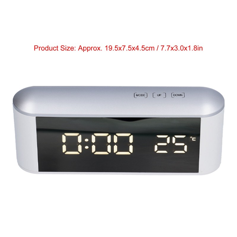 LED Alarm Clock Household Multifunctional Touch Screen Alarm Clock Indoor