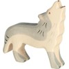 Holztiger Howling Wolf Wooden Figure