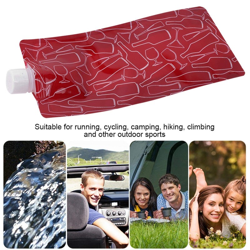 Hiking Hydration Bladder Bag, Red Water Bladder Bag Portable with