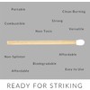 ZIKANI White Tip Fancy Matches 2.5" Match Refill 100 Long