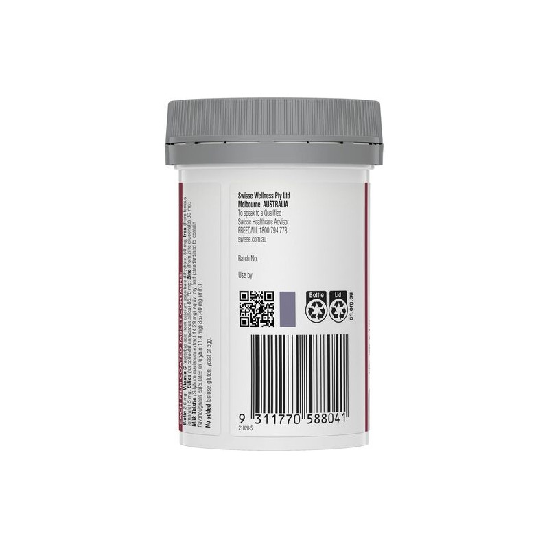 Swisse Beauty Hair Skin Nails+ 60 Tablets