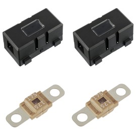 BOJACK 2pcs ANS Car Fuse Holder and 2pcs High Current Bolt On Midi Fuses 175A Amp for Cars, Trucks, Vehicles