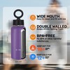 Suvira Stainless Steel Insulated Water Bottle & Magnetic Lid-Compatible with