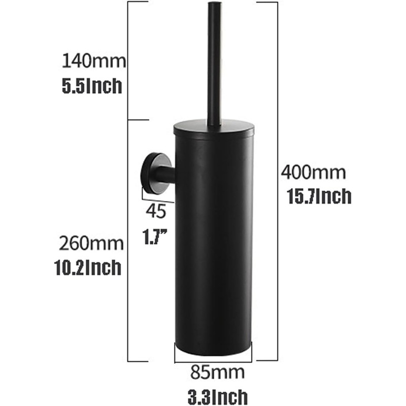 Cepillo de Inodoro con Soporte de Pared – Acero Inoxidable