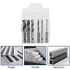 6 Piece Stubby Drill Set, Hexagonal Drill Bit Set, HSS