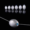 FANGBLUE Egg Shape Lead Fishing Sinker 3/8oz (10g) Oval Drop