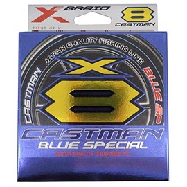 X-Braid Castman Blue Special X8, 300m, No. 4, 62 lb, Silver with Red Mark Every 10m, UJ Green Mark Every 50m