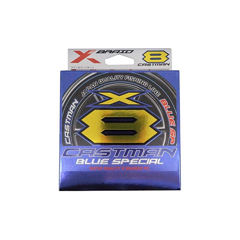 X-Braid Castman Blue Special X8, 300m, No. 4, 62 lb,