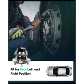 SCITOO Wheel Bearing Hub Fit 2009-2014 For Toyota Corolla 2009-2010 For Pontiac Vibe 5 Lugs 512403 New Rear Hub Assembly W/ABS 2 Pack